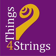 Purple Raspberry 2-Piece Set Things 4 Strings Bow Hold Buddies Violin/Viola Teaching Aid Accessory